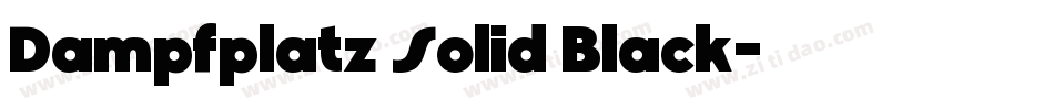 Dampfplatz Solid Black字体转换